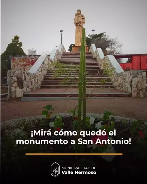 ¡Mirá cómo quedó el monumento a San Antonio!
